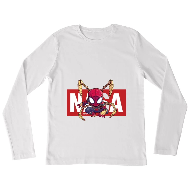 Spider-Man mit NASA-Logo Damen Langarm T-Shirt
