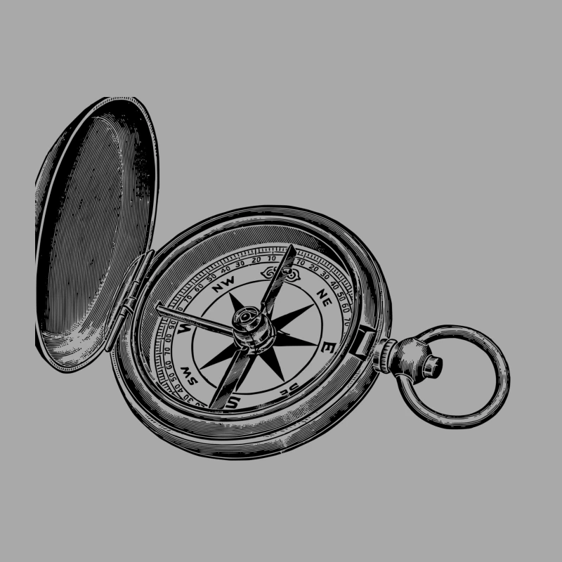 Compass Male Pullover Hoodie