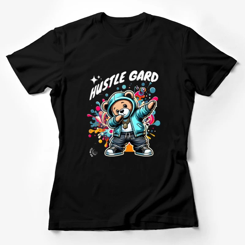 Teddy en style streetwear avec capuche et bijoux Femme T-Shirt
