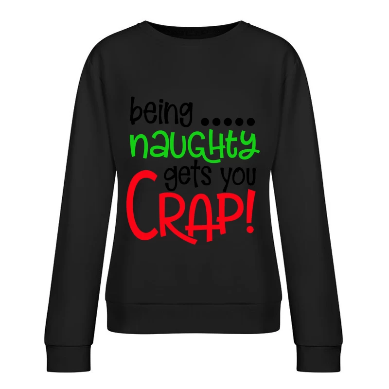 Motivation drôle pour Noël Femme Sweat-shirt à enfiler