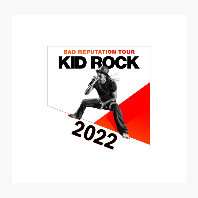 1 KID ROCK BAD REPUTATION TOUR 2022 Throw Pillow