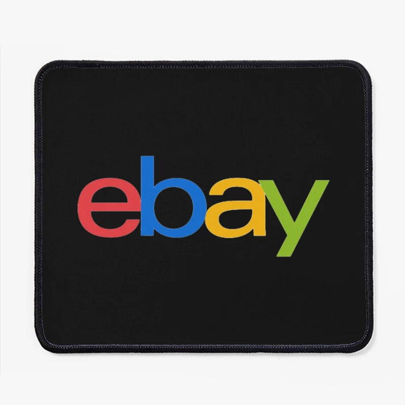 eBay Official Multicolored Logo Mouse Pad