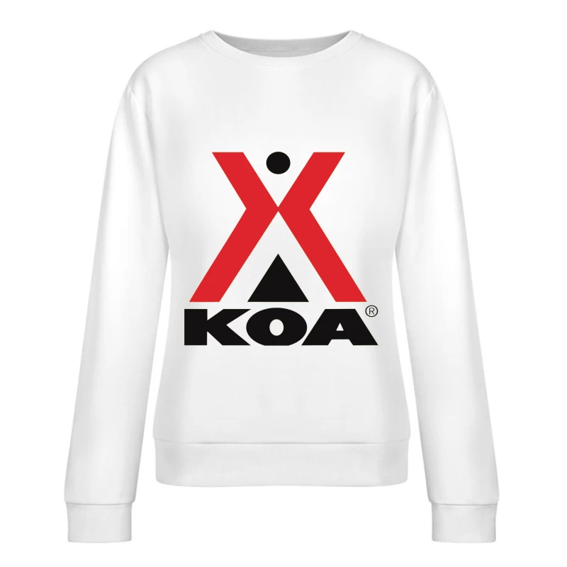 KOA (Kampgrounds of America) Official Logo Design Female Pullover Sweatshirt