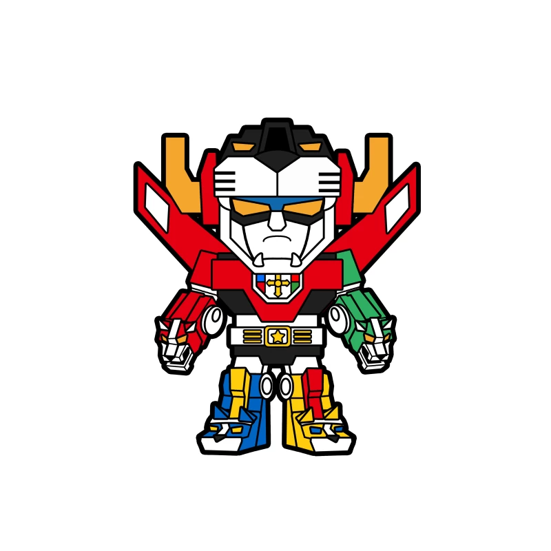 Chibi Voltron Robot Cartoon Illustration Tapestry