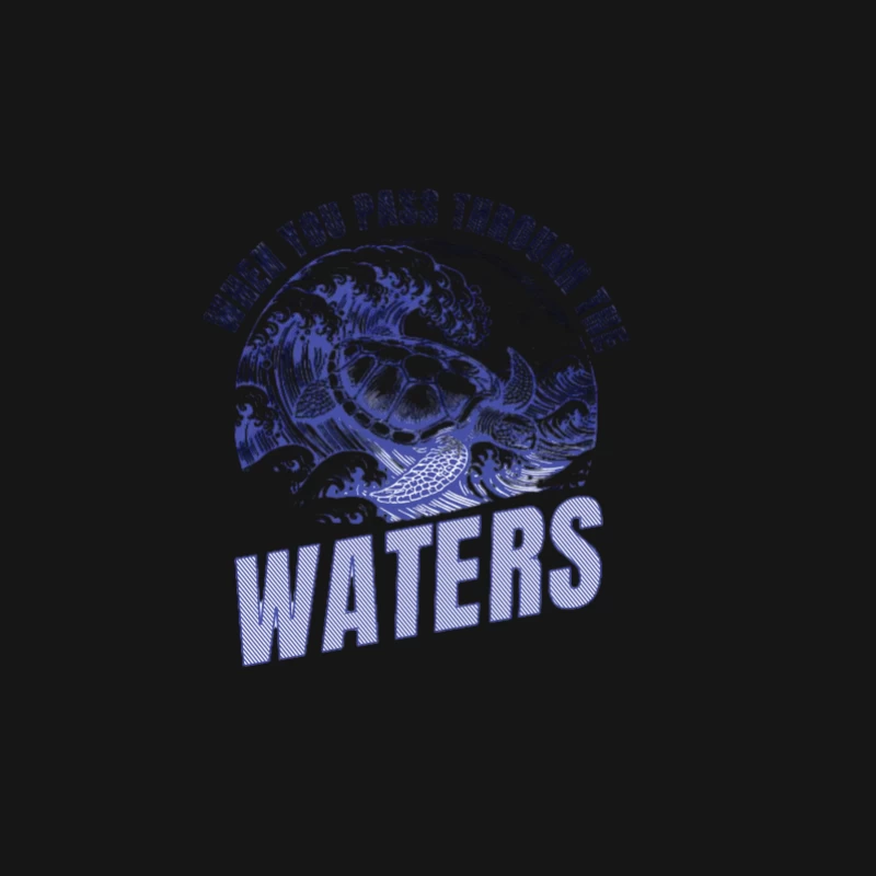 Océan Vagues avec Citation de Tortue Femme Manches Longues T-Shirt