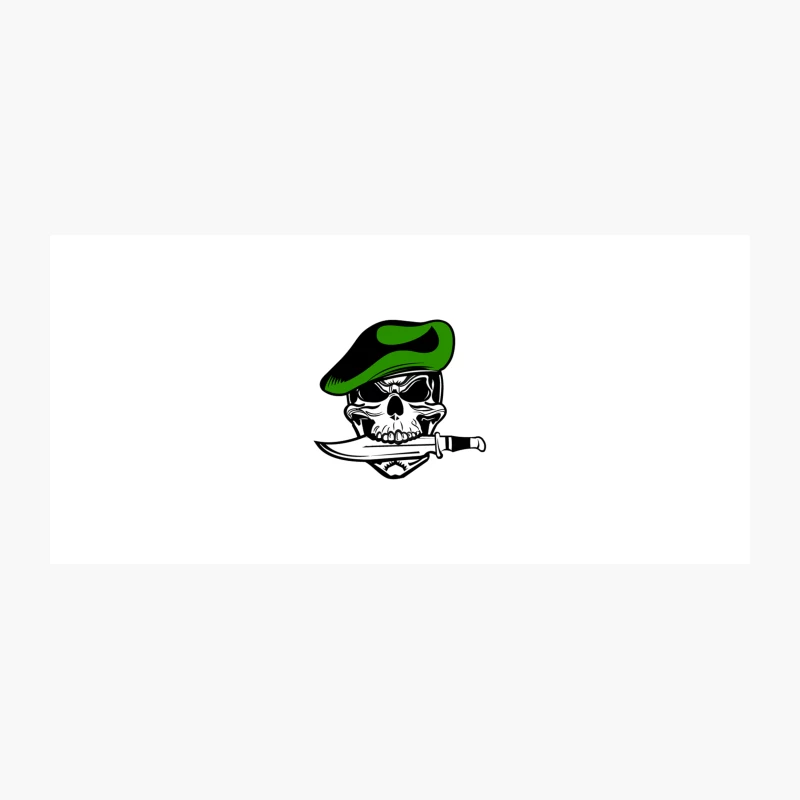 Special Forces Green Beret Skull with Combat Knife Emblem Coffee Mug