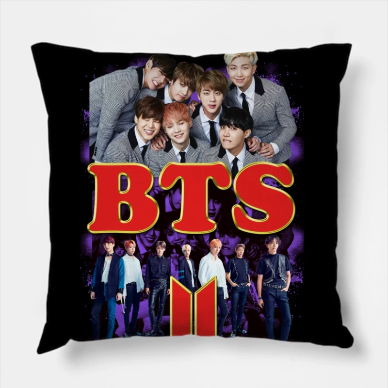 BTS: A K-pop Sensation Throw Pillow
