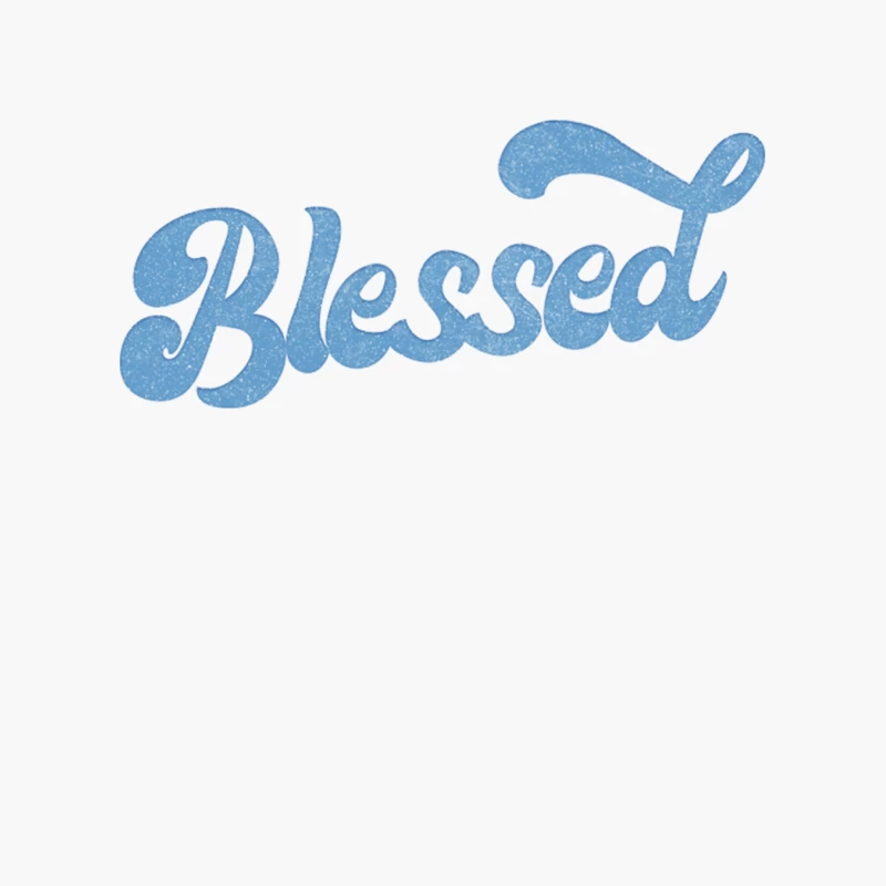 Blessed  Retro Typography Design Cotton Tote Bag