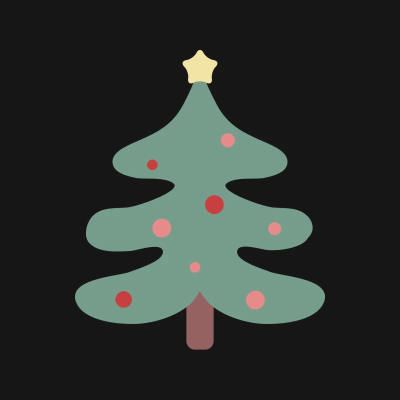 Arbre de Noël avec Étoile Homme Manches Longues T-Shirt