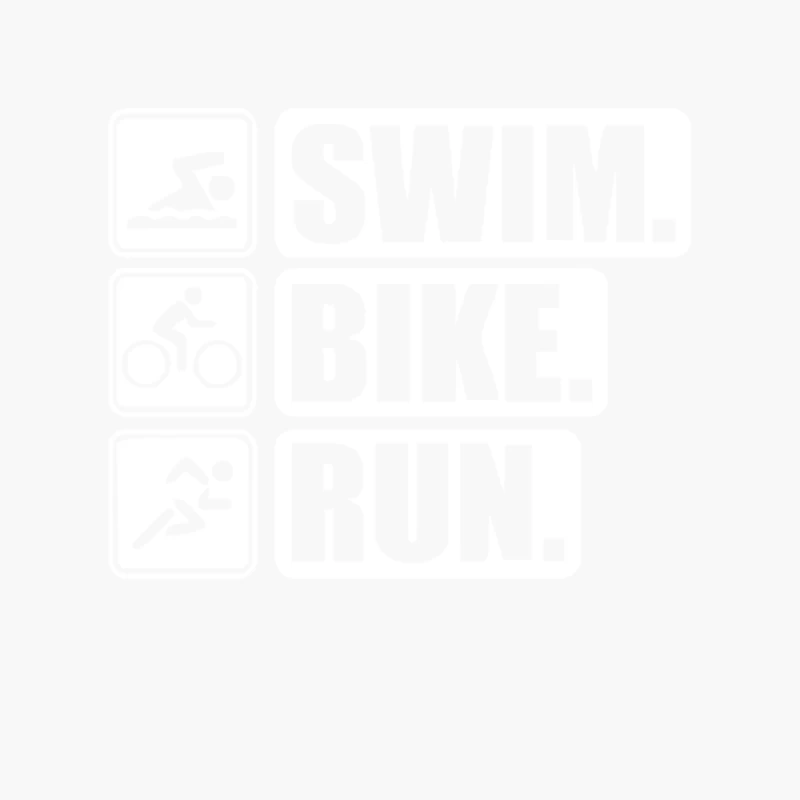V6 Swim Bike Run Cotton Tote Bag
