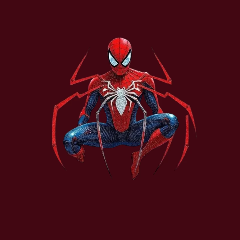 Spider-Man Advanced Suit from Marvel's Spider-Man Video Game Throw Pillow