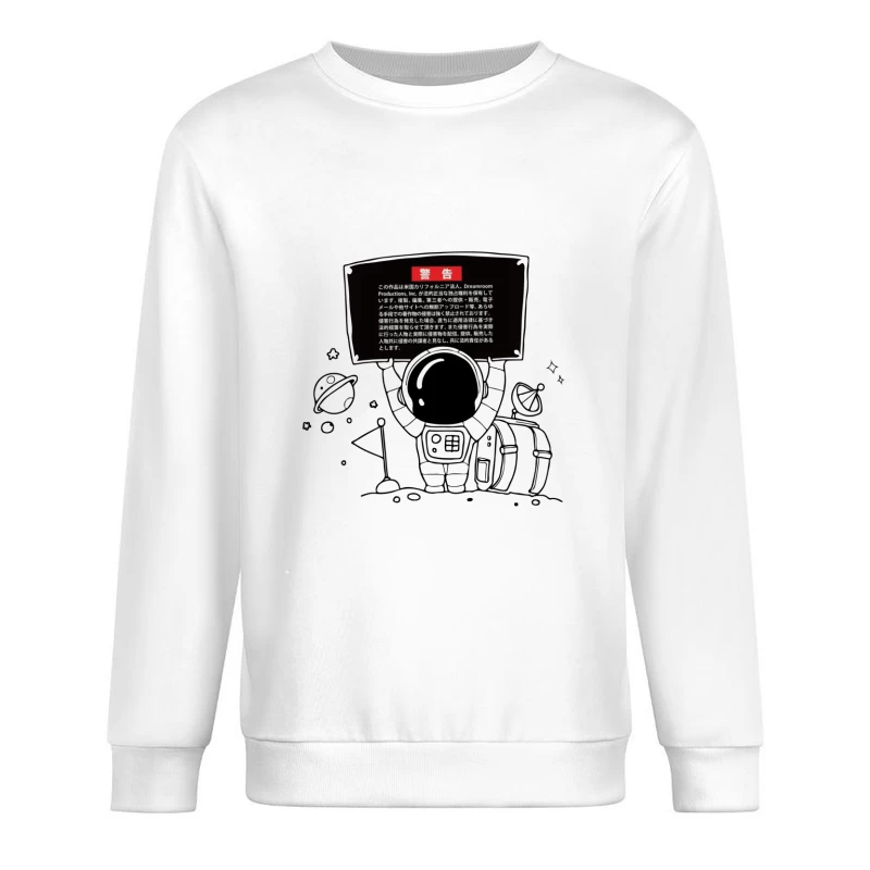 Warnhinweis zu Urheberrechtsverletzungen Herren Pullover Sweatshirt
