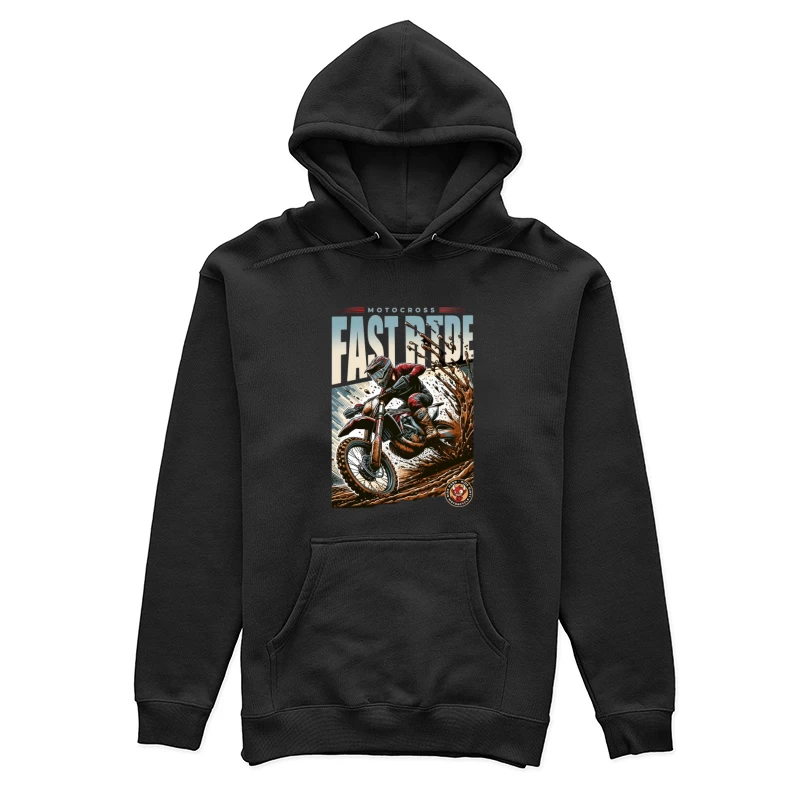 Course rapide de motocross dans la boue Femme Sweat à capuche