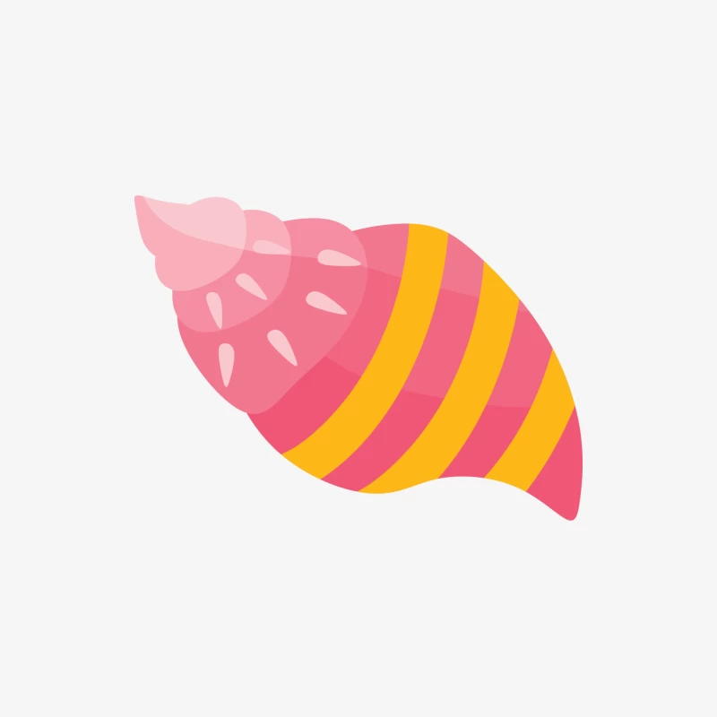 Coquillage tropical rose et jaune Homme Manches Longues T-Shirt