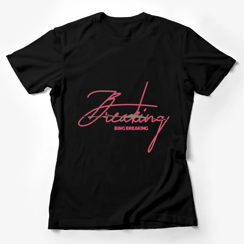 Stilvolles Grafikdesign mit durchgestrichenem Wort Damen T-Shirt