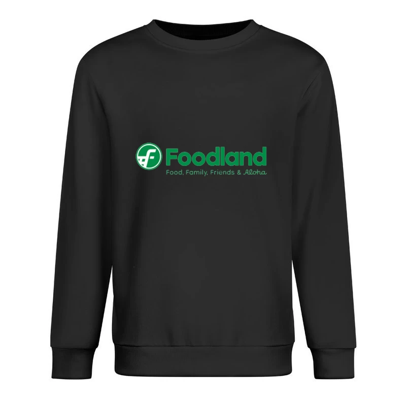 Foodland Supermarket: Hawaiian Grocery Chain with Green Logo and Aloha Spirit Male Pullover Sweatshirt