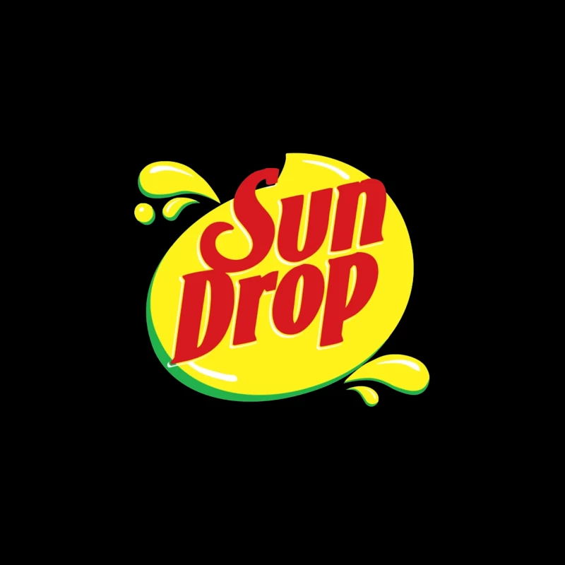 Sun Drop Soda Brand Vintage Logo Design Mouse Pad