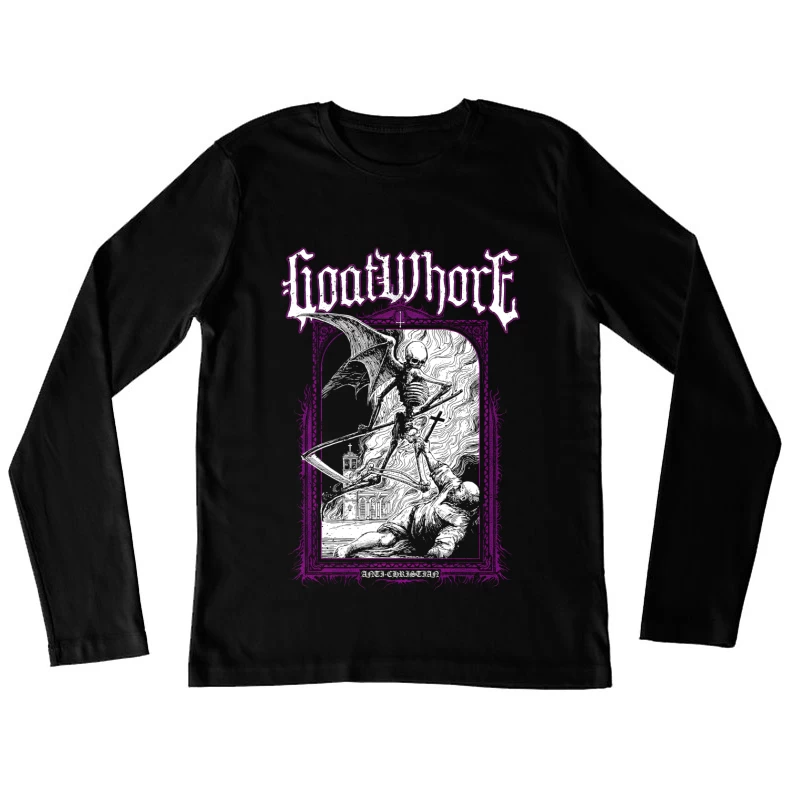 Goatwhore Anti Christian Female Long Sleeve T-Shirt