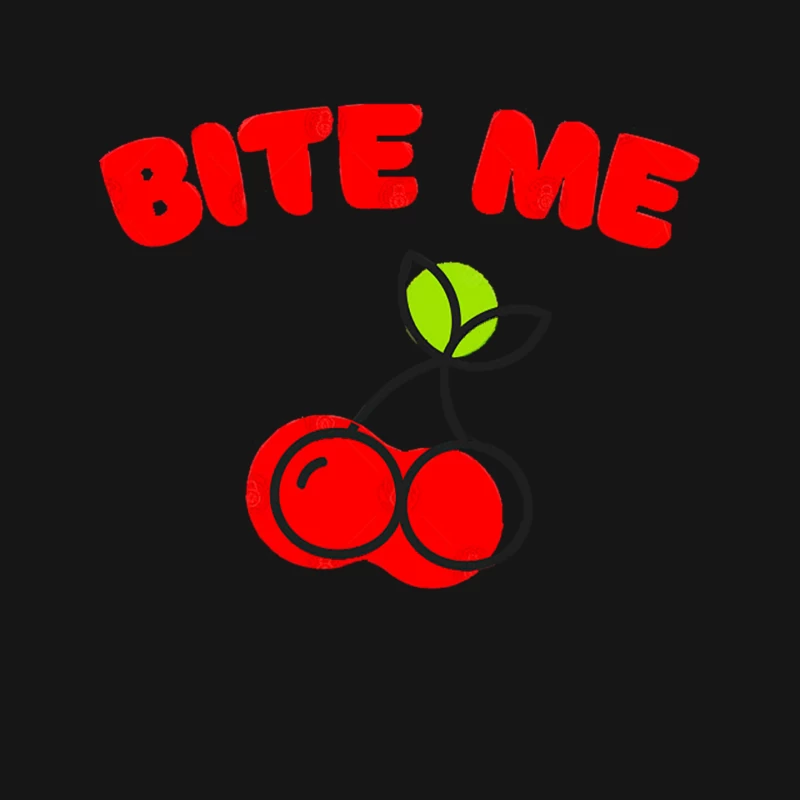 Bite Me - Cute Retro Cherry Design Mouse Pad