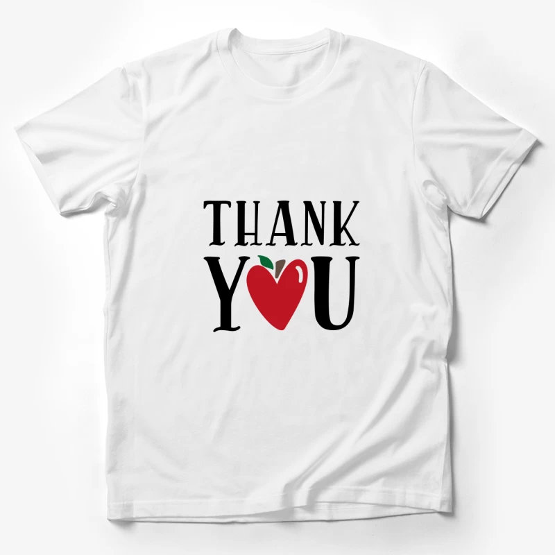 Pomme en forme de coeur avec livre Homme T-Shirt