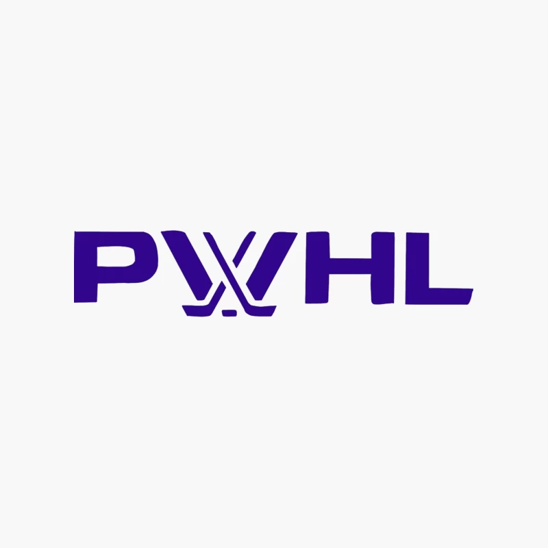 PWHL (Premier Women's Hockey League) Logo in Purple Cotton Tote Bag