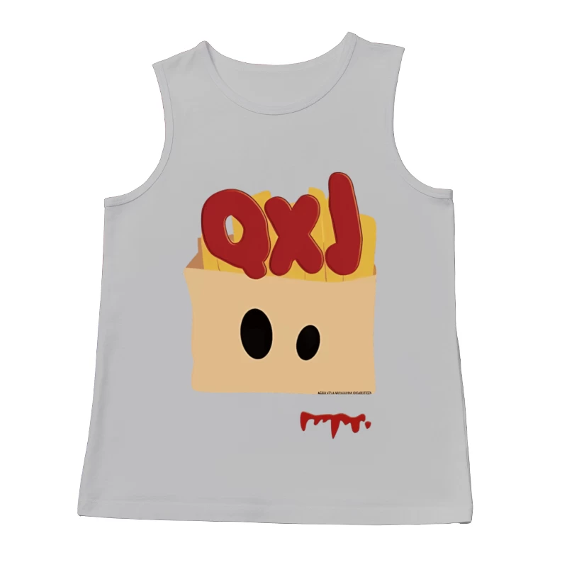 Pommesgesicht mit Buchstaben Herren Tanktops