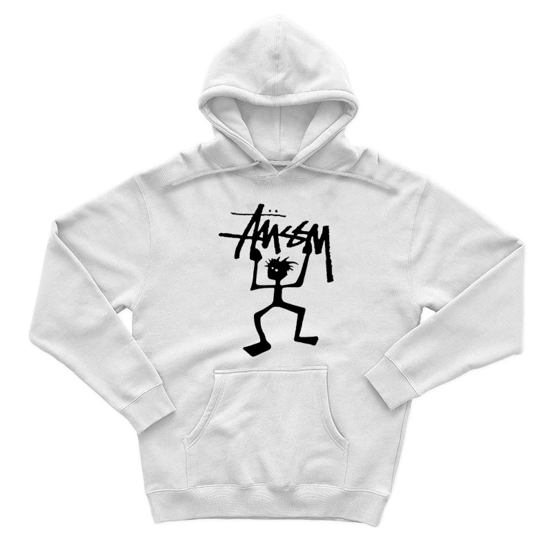 Graffiti-Kunst mit Strichfigur Herren Pullover Hoodie