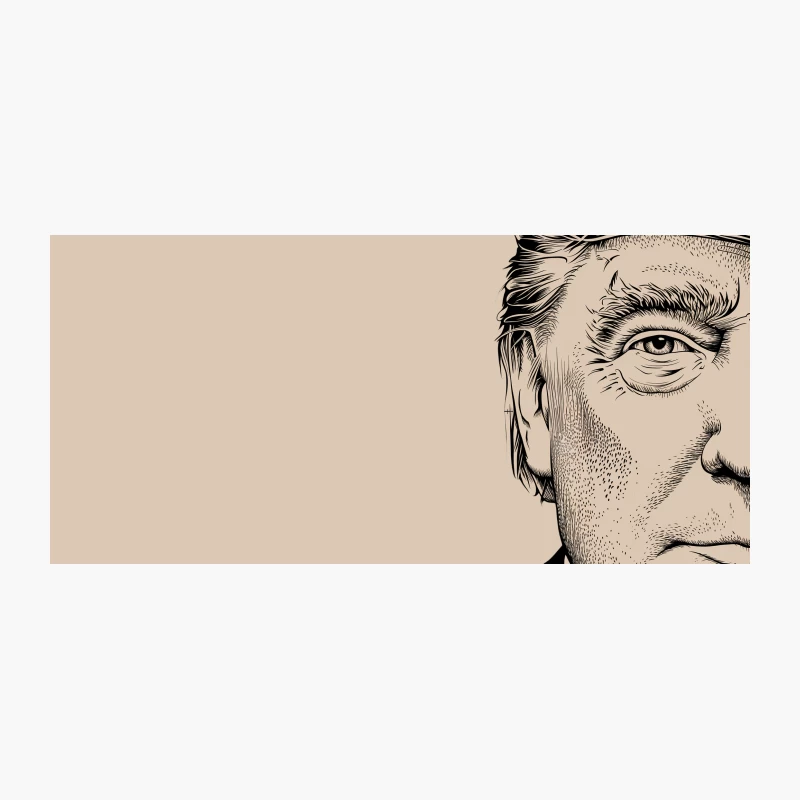 Monochrome Portrait Sketch with Detailed Facial Features Coffee Mug