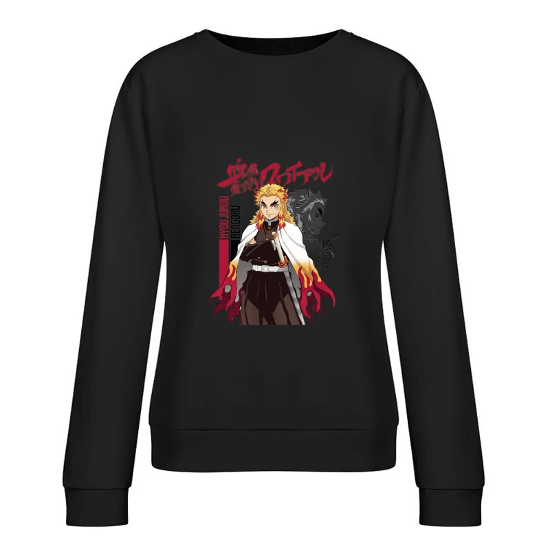 Rengoku Kyoujurou Manga Kunst Damen Pullover Sweatshirt