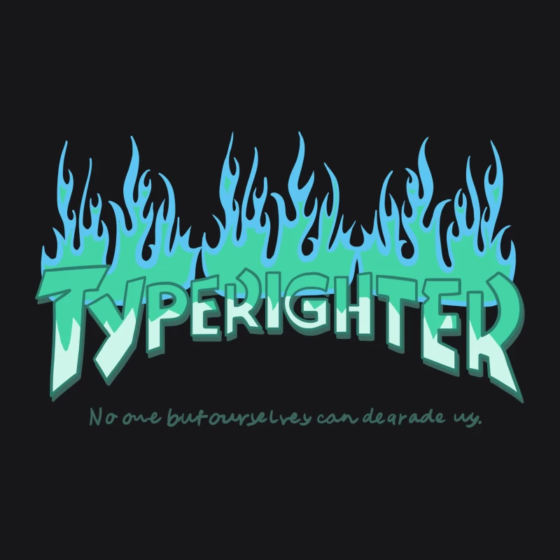 Stilisierte Typerighter Grafik Damen Pullover Hoodie