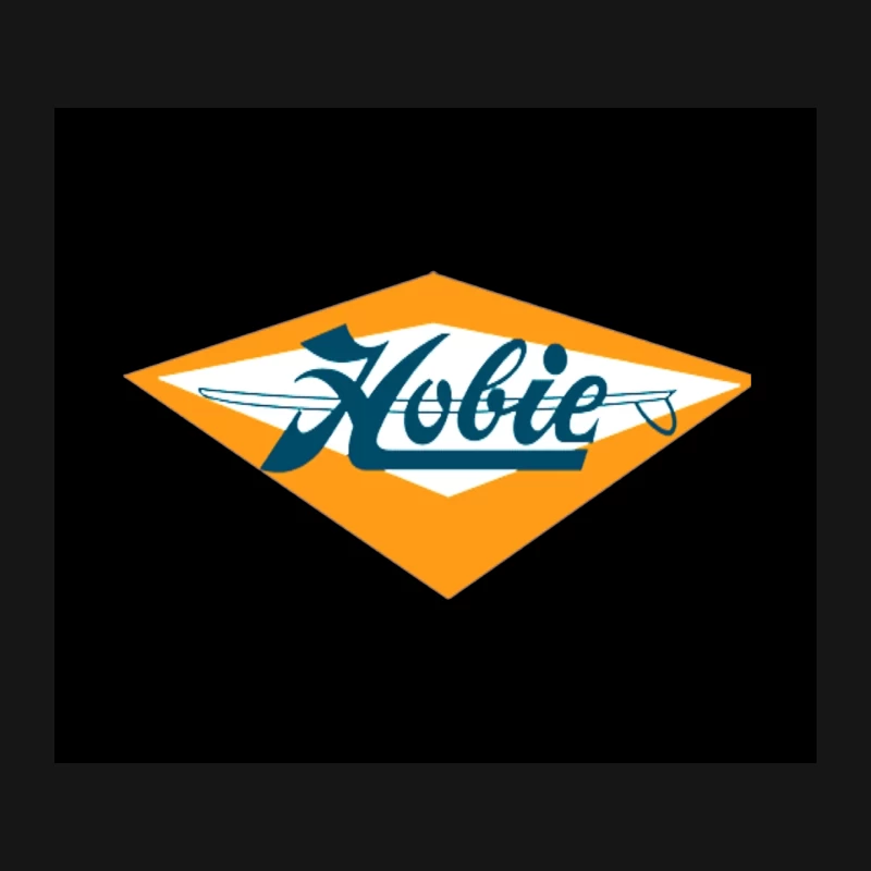 Retro Orange Diamond Hobie Water Sports Logo Mouse Pad