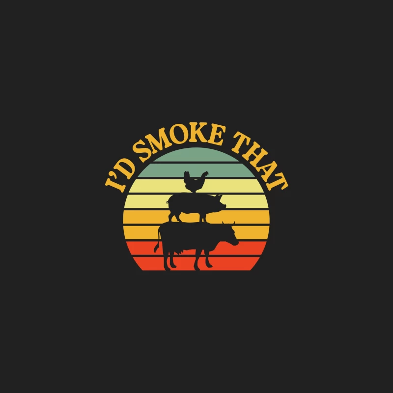 BBQ I'd Smoke That Barbeque Grilling Bucket Hat