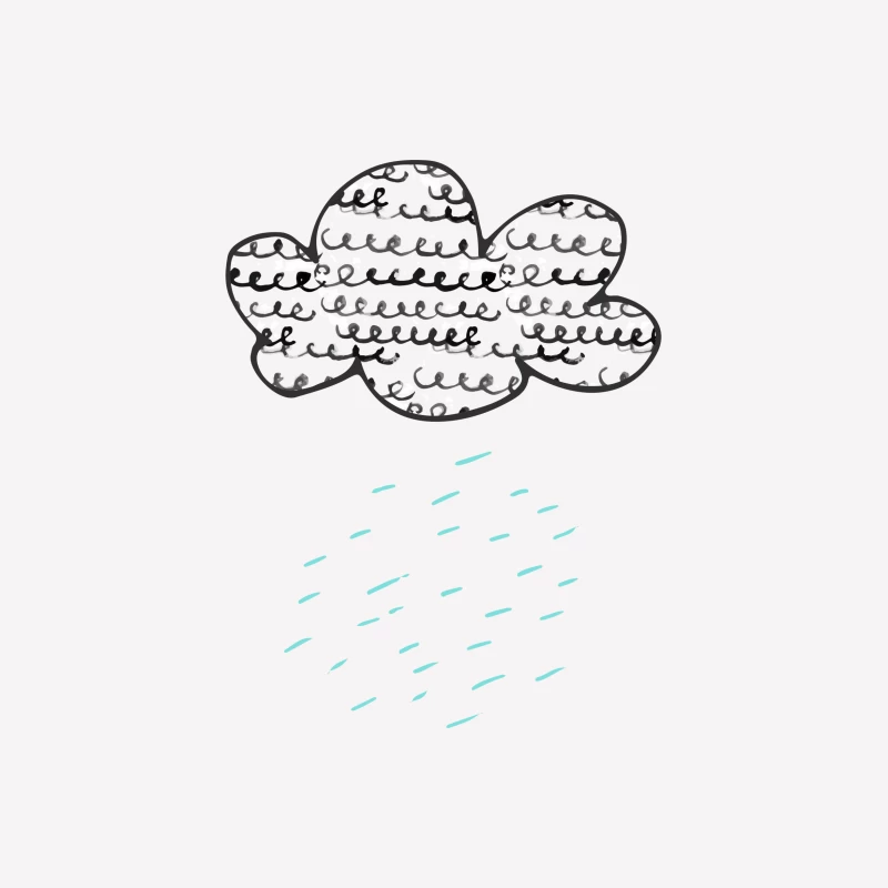 Nuage de pluie avec texture Femme T-Shirt