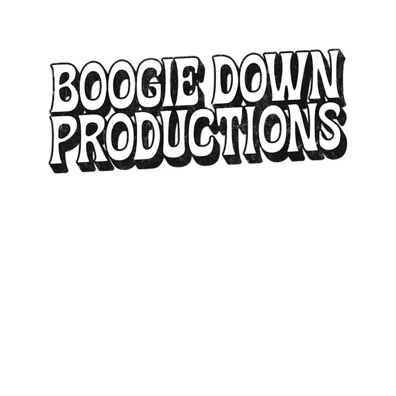 Boogie Down Productions  Retro Hip Hop Typography Design Tapestry