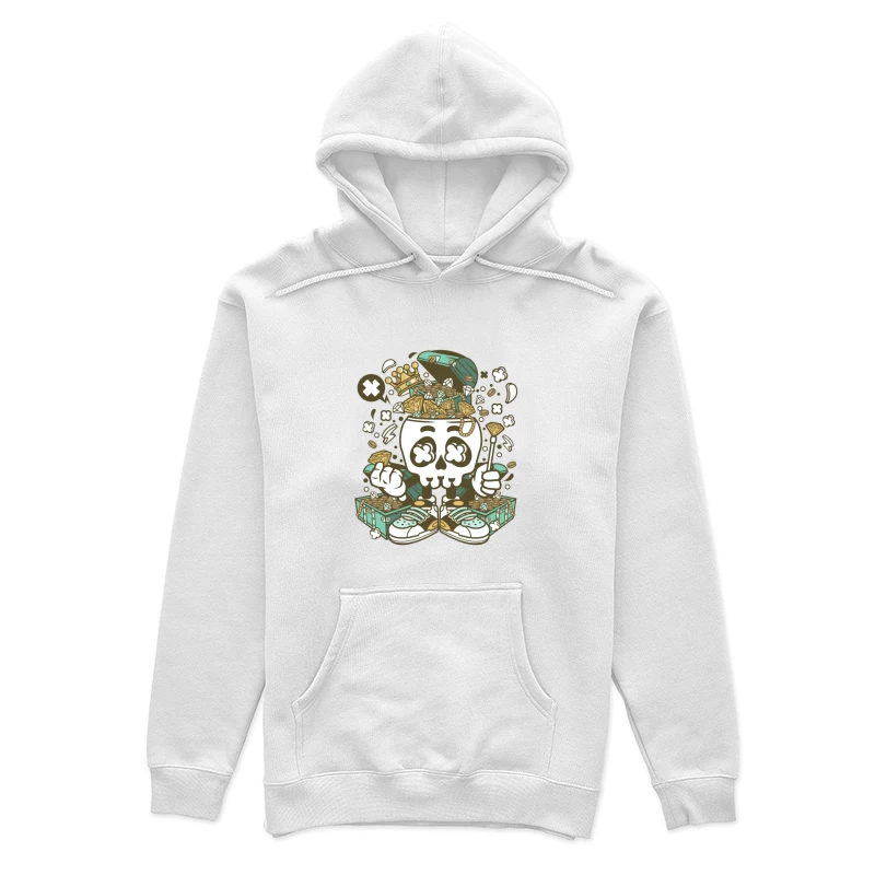 Crâne avec Trésor Riche Pop Art Femme Sweat à capuche