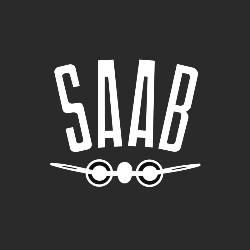 SAAB Aviation Company Minimalist Logo Design Baseball Cap