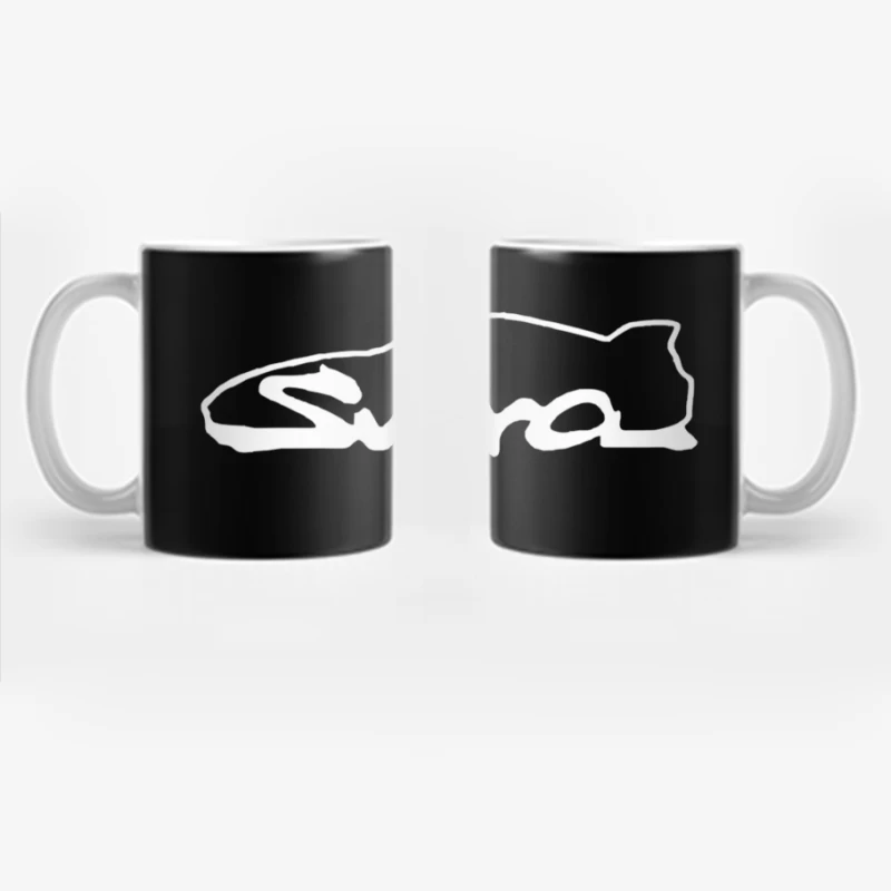 Toyota Supra Logo Minimalist Outline Design Coffee Mug