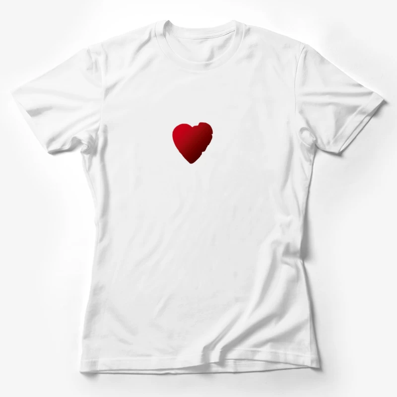 Abstraktes Herz und Schriftzug 'Peace' Damen T-Shirt