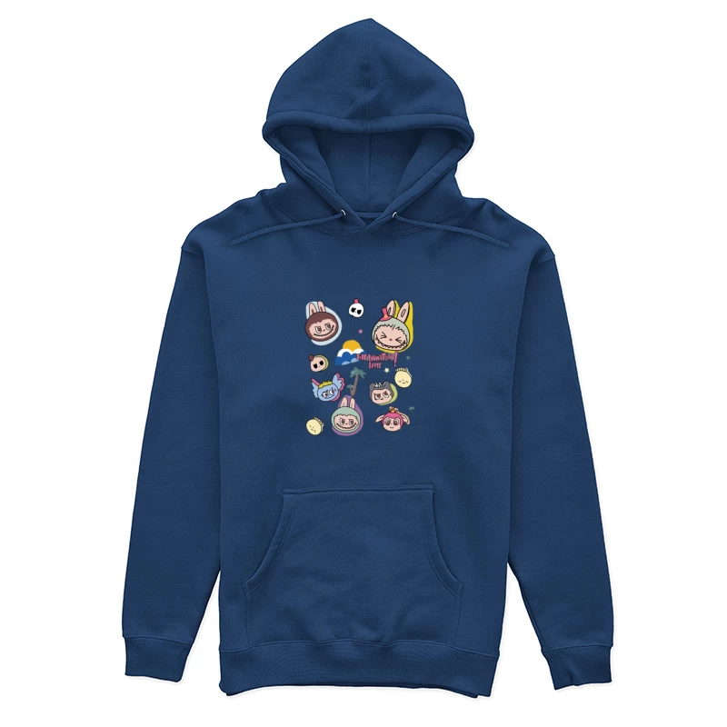 Design de fête de monstres mignons Femme Sweat à capuche