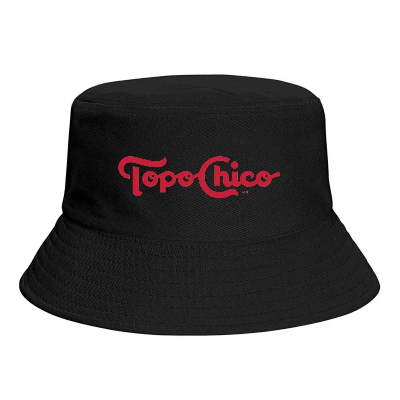 Topo Chico Vintage-Style Red Logo Design Bucket Hat