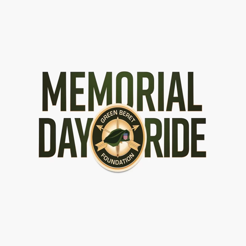 Green Beret Foundation Memorial Day Ride Event Cotton Tote Bag