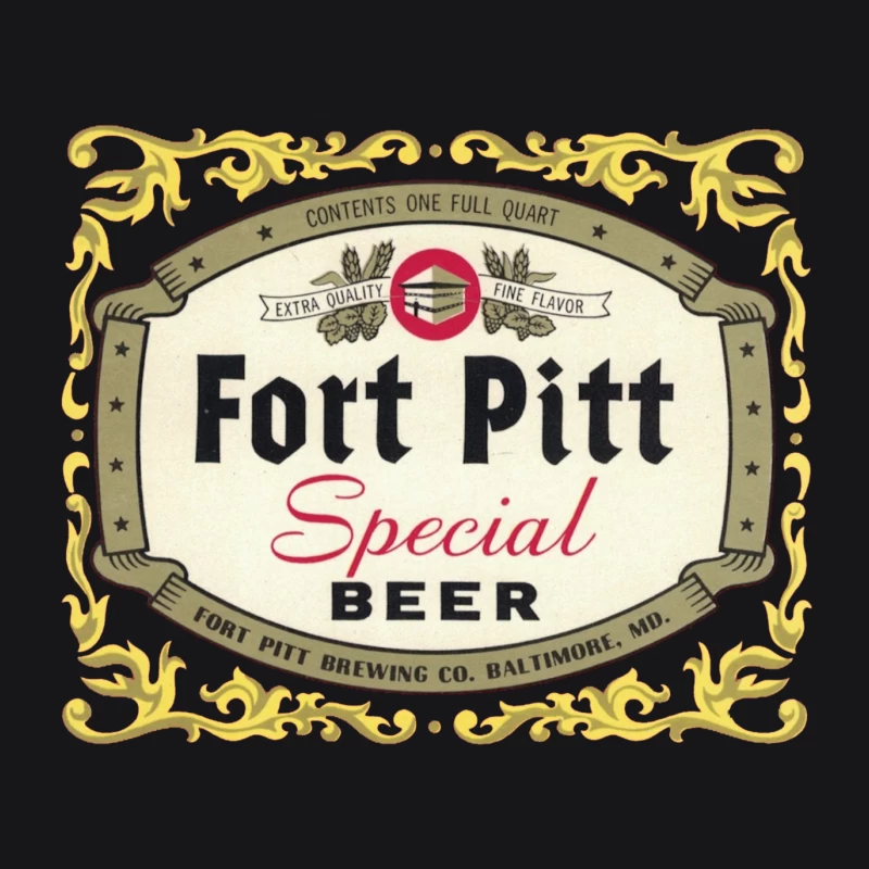 Fort Pitt Beer 3 Male Pullover Hoodie