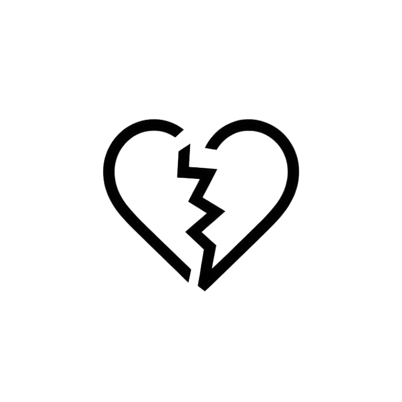 Broken Heart Symbol: Icon of Heartbreak and Emotional Pain Tapestry