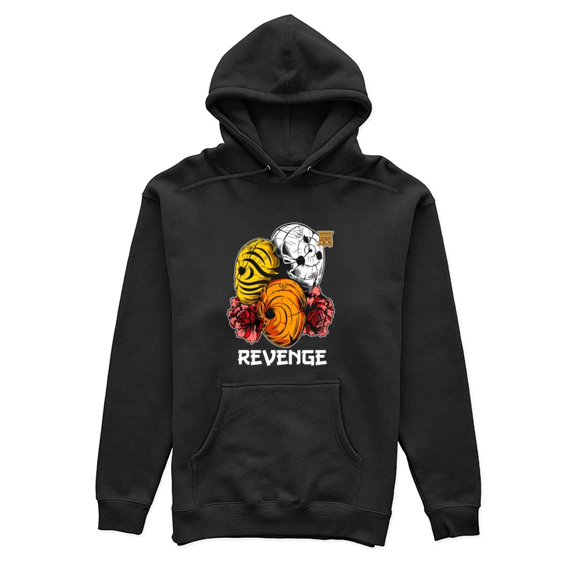 Drei masken und Rosen Design Damen Pullover Hoodie
