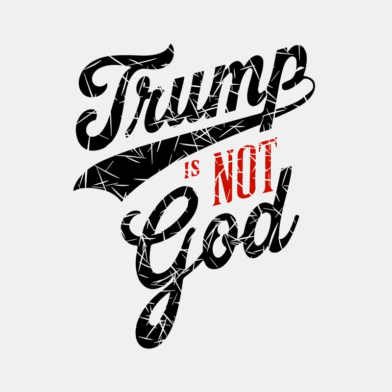 Trump is not God Male Tank Top