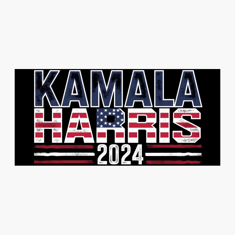 Kamala Harris 2024 Campaign Logo: Patriotic Design for Presidential Race Coffee Mug