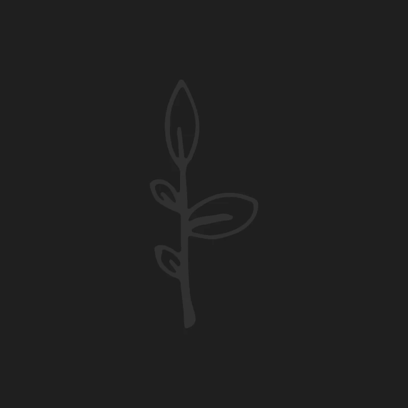 Illustration minimaliste de plante abstraite Homme Débardeur
