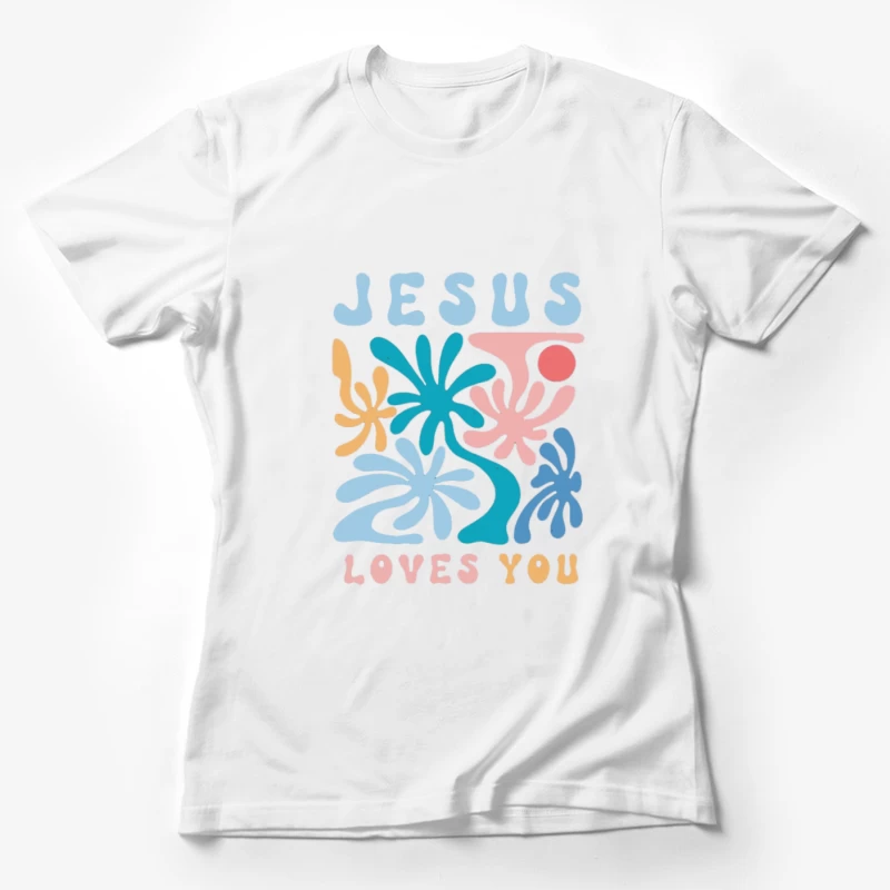 Design coloré avec message spirituel Femme T-Shirt