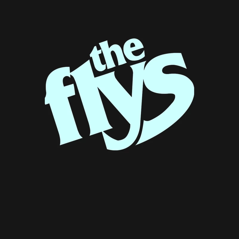 The Flys Band Logo in Light Blue Typography Female Long Sleeve T-Shirt