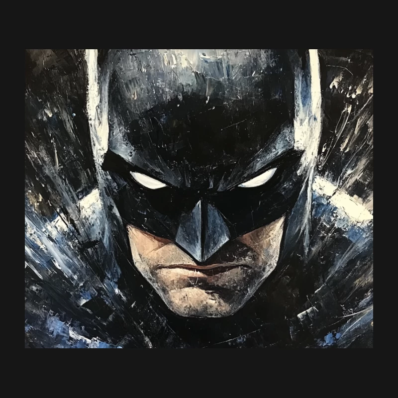 Dark Portrait of Batman: The Brooding Superhero Mouse Pad
